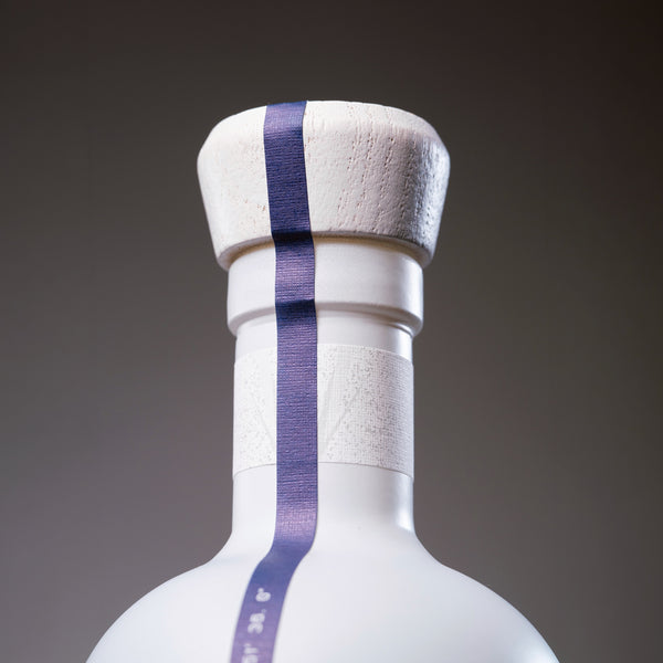 Close up shot Whiteout tequila bottle