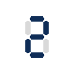 Blue and gray number two icon used to highlight the second step or feature in the Whiteout Tequila experience.
