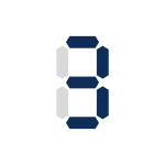 Blue and gray number three icon used to highlight the third step or feature in the Whiteout Tequila experience.